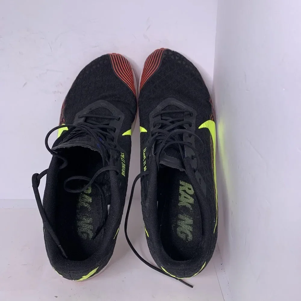 New Nike Zoom Rival XC Waffle Track Shoes AJ0851-005 Black Volt Spikes Size 12.5